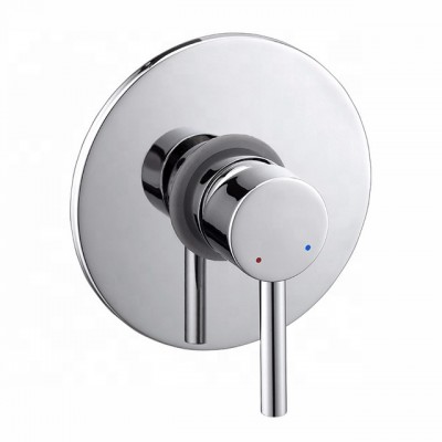 Brass Pressure Balance Valve Trim Round Shower Rough-in Valve Kit Shower Faucet Handle and Faceplate Chrome